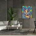 thumbnail image 6 of Epic Graffiti 'Dilute Tortoiseshell Cat' by Rebecca Wang Art, Canvas Wall Art, 40"x54", 6 of 8