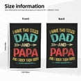 thumbnail image 6 of I Have Two Titles Dad And Papa Funny Father's Day Garden Flag Decoration Yard Farmhouse Double Sided Holiday Party Outdoor Camping Decor Flags 12x18in, 6 of 7
