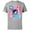 Athletic Heather, variant on Summer Athletic Sports Games Go Team Mickey Mouse- Short Sleeve Cotton T-Shirt for Adults - Customized-Natural