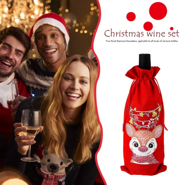 Cuadros Decorativos Bolsa de vino con pintura de diamante 5D DIY mosaico bolsa de botella de taladro especial (TB024A) DQrwqpou Nuevos Originales
