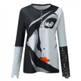 thumbnail image 5 of Blusas informales de negocios para mujer, blusas para mujer Túnicas informales de otoño para que las mujeres las usen con mallas de manga corta fluidas Pompotops  hkajfhjk457942, 5 of 5