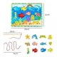 thumbnail image 4 of Rompecabezas educativo de madera con juego magnético de pesca y encaje, 4 of 5
