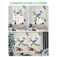 thumbnail image 4 of Spring Blue Bird Tie Up Curtains for Windows 45 Inch Length Balloon Curtains Kitchen Adjustable Balloon Window Shade Summer Vintage Branch Floral Beige Tie Up Valance Bathroom Curtain Window 52"x45", 4 of 6