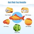 thumbnail image 2 of Juguete para gatos TOOGE Floppy Fish con SilverVine y hierba gatera para gatos, 2 of 6