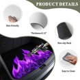 thumbnail image 3 of Universal Car Trunk Mat 29"x39", Abstract Purple Flame Waterproof Cargo Liner, Non-Slip Durability Cargo Mat, Flickering Fire Pattern Black All Weather Rear Trunk Protector for Car SUV, 3 of 9