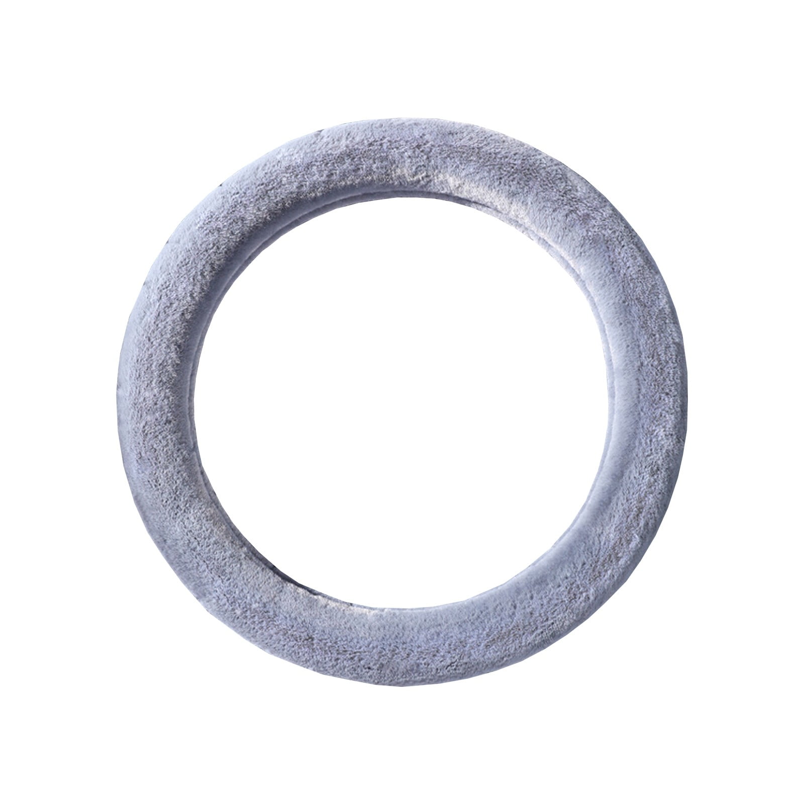 AU Luxury Fluffy Winter Car Steering Wheel Cover for Women Soft Warm Plush Cute Auto Accessories for Vehicle, Sedan, Universal, Fuzzy, Anti Slip, Black, 14in, Standard Size 14.5-15"(37-38cm)