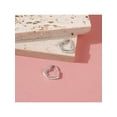 thumbnail image 6 of Heart Shaped 8mm Baby / Toddler Earrings Hoop Safety Latch - Sterling Silver, 6 of 7