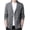 Light Grey, variant on Kukuzhu Men's Casual Shawl Collar Button Down Cabel Knit Cardigan Sweater with Pockets