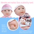 thumbnail image 3 of JC Toys Asian 16-inch Medium Soft Body Baby Doll La Baby | Washable |Removable Pink Outfit w/Hat and Pacifier | for Children 12 Months +, Asian Pink, 3 of 5