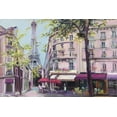 thumbnail image 2 of Hageman, Marilyn 24x17 White Modern Wood Framed Museum Art Print Titled - Springtime in Paris Pink, 2 of 4