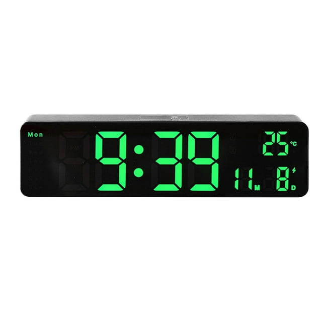 Large LED Digital Wall Clock Temperature Date Day Display USB Remote Control Kitchen Timers Baking Steel for Oven Pro Choice Pin Meat Probe for Cooking Bags for Oven Small Bookmark with Timer And