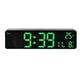 thumbnail image 1 of Reloj de pared digital LED grande con pantalla de temperatura, fecha y día, mando a distancia USB, 1 of 4