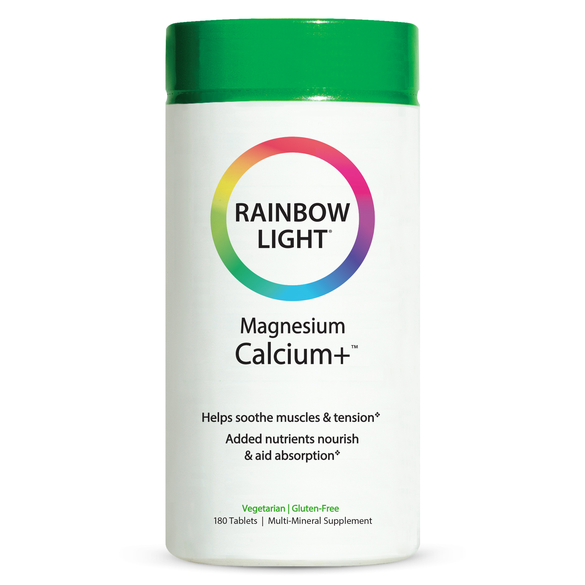 Rainbow Light Magnesium Calcium + Vitamin D 500mg Calcium, 400 IU