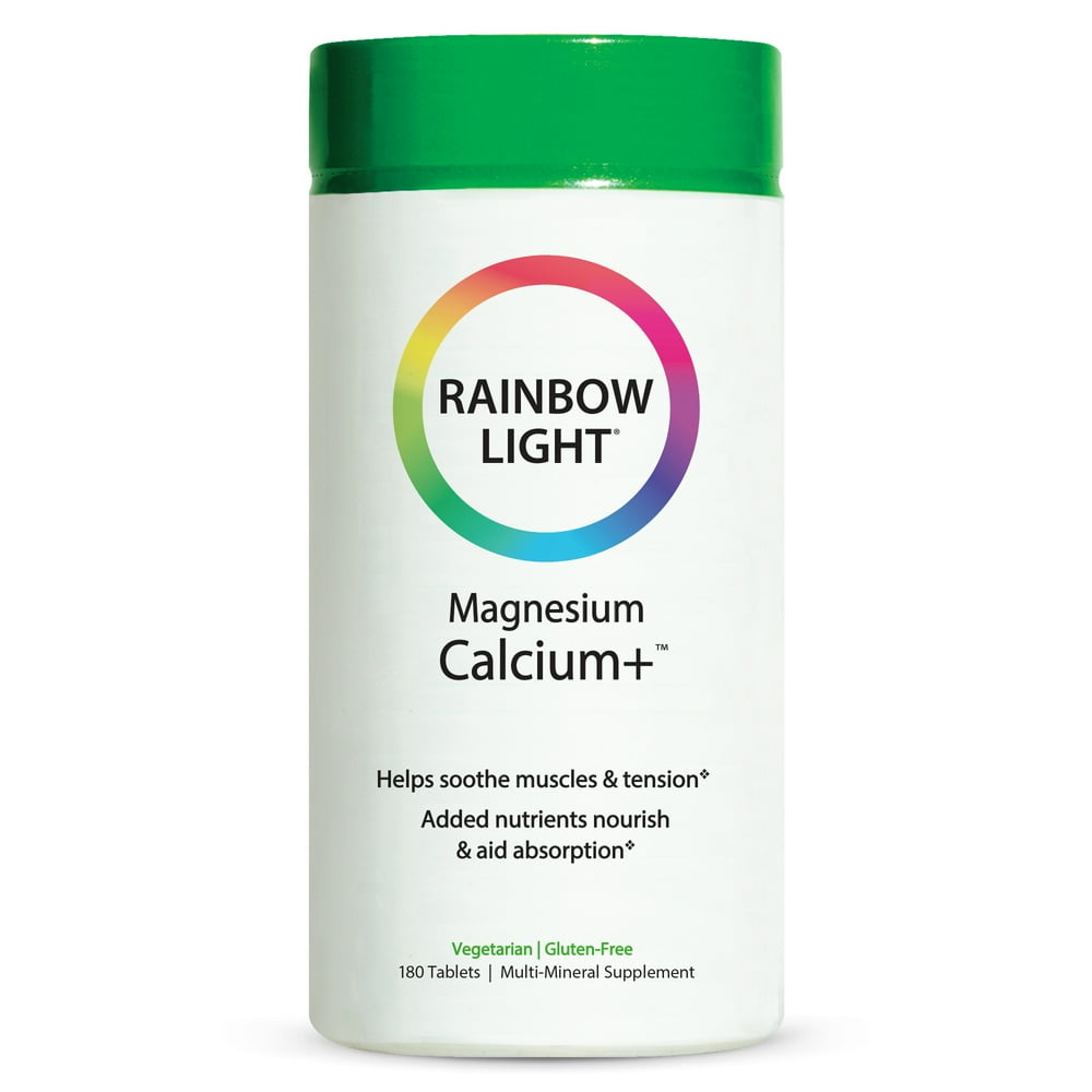 Rainbow Light Magnesium Calcium + Vitamin D 500mg Calcium, 400 IU