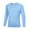 Blue, variant on BULLPIANO Kids Quick Dry Long Sleeve T Shirts Basic Athletic Running Tee Shirt for Boys and Girls 4-12 Years