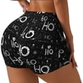 thumbnail image 2 of Kdxio Ho-Ho-Ho 2 Print Workout Shorts for Women Seamless Soft Smooth Gym Yoga Scrunch Active Shorts, 2 of 5