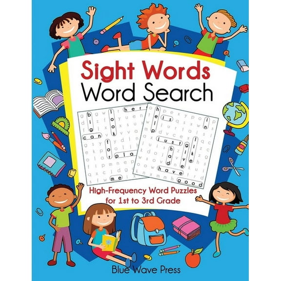 Sight Words Word Search: High-Frequency Word Puzzles for First Through Third Grade, (Paperback)