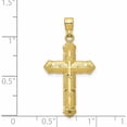 thumbnail image 3 of 10K Yellow Gold Passion Cross Pendant (30 X 16) Made In United States 10c1315, 3 of 5