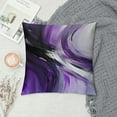 thumbnail image 2 of Creowell Car Couch Bedroom Pillow Covers Purple and Gray Abstract Throw Pillows, Modern Abstract Outdoor Pillowcase Cushion Case Decor for Home Sofa Couch Bed White, 2 of 5
