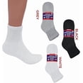 thumbnail image 3 of Diamond Star Diabetic Ankle Socks - Non Binding Quarter Socks for Men & Women, Cushion Circulatory Socks (White - 6 Pairs, Socks Size 13-15, Fit Women's Shoe Size 9-14), 3 of 6