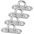 thumbnail image 1 of Pad Eye Plate, Heavy Duty Eye Plate Hook Stainless Steel Staple Ring Hook Loop, 1 of 4