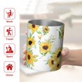 thumbnail image 5 of 12oz Coffee Tumblers White Sunflower Stainless Steel Vacuum Insulated Travel Tumbler Coffee Cups Mug with Lid and Straw with Cleaning Brush for Cold & Hot Drinks, 5 of 5