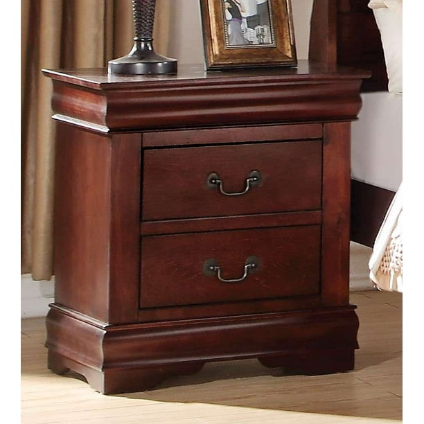 Acme Louis Philippe 2Drawer Nightstand, Multiple Finishes Walmart