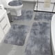 thumbnail image 1 of Juego de 5 alfombras de baño, alfombras secas, alfombra de ducha, alfombra de piso lavable, colores mixtos, consta de microfibra suave para su hogar, inodoro, sala de estar, baño, baño, entrada., 1 of 7