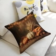thumbnail image 5 of pumpkins cornucopia harvest Linen toss pillowcase decoration pillowcase gifting preferred 24x24 inch cushion cover sofa pillowcase sofa bedroom living room car, 5 of 8