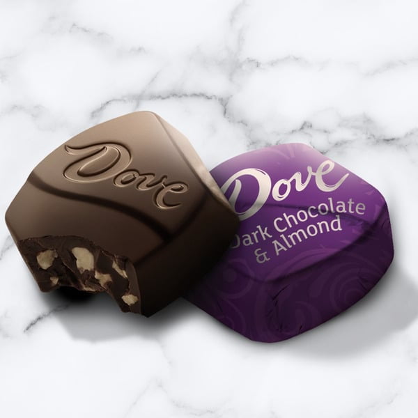 Dove PROMISES Dark Chocolate Almond Christmas Candy pack of 2