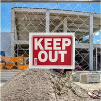 9"X12" "KEEP OUT" Plastic Signage Sign-1CT
