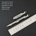 thumbnail image 4 of ABPETE Mini Titanium Handle Folding Utility Scalpel with 10 Pieces 11# Scalpel Blades (Gray), 4 of 7