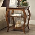 thumbnail image 3 of End Table with Two Lower Shelves, Red, 3 of 5