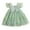 Light Green, variant on CPNG Girls' Sheer Tulle Butterfly Accent Dress – Floral Embroidery, Flutter Sleeve & Fairy-Tale Skirt for Flower Girl, Birthday Parties & Garden Events