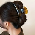 thumbnail image 3 of Giaone Soft Touch Plastic Hair Claw Clip Barrettes Gentle on Scalp Work Travel Use, 3 of 11