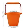 thumbnail image 2 of YiJuHui Foldable Beach Bucket Portable Soft Water Pail - Collapsible Sand Castle Mold, Large Capacity, Durable & Leakproof for Pool, Bath, Camping, Car Wash, 2 of 9
