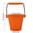 Orange, variant on Baby foldable multifunctional water bucket, portable soft design, ideal for beach, bathing, outdoor play and water storage, safe lightweight and easy to carry for kids summer activities,Orange