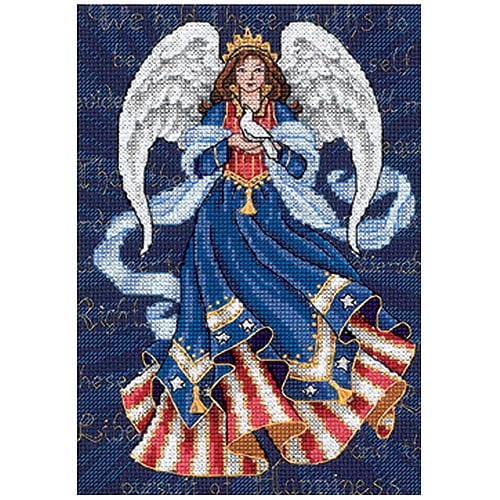 Dimensions Gold Collection Petite "Patriotic Angel" Counted Cross