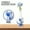 Blue, variant on Vase Puzzle-160 Pieces Unique 3D Vase Puzzle for Adult Flower Arrangement Home Decoration-Leaf