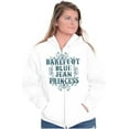 thumbnail image 4 of Country Barefoot Blue Jean Princess Womens Plus Size Graphic Zipper Hoodie Brisco Brands 5X, 4 of 5