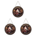 thumbnail image 4 of Adornos de madera perfecl 3 piezas Papá Noel decoración colgantes, 4 of 8