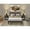 Wire Brushed Black, variant on East West Furniture 3 Piece Kendall Queen Size Bedroom Set - Black