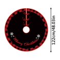 thumbnail image 3 of XEOVHV 48 Inch Large Christmas Tree Skirt Xmas Soft Cover Mat Decor Snowflake Collar Farmhouse Tree Skirt for Holiday Ornaments Party Home Indoor Decorations, 3 of 7