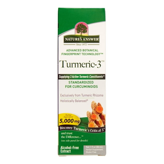 Nature's Answer Turmeric-3 5000mg Extract, 1 Fl Oz