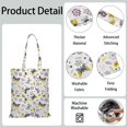 thumbnail image 5 of Watercolor Butterfly Floral Canvas Tote Bag – Romantic Nature-Inspired Reusable Cotton Shopping Bag with Artistic Fantasy Garden & Starry Sky Design for Women, Teens, Aesthetic Gift Lovers, 5 of 7