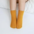 thumbnail image 4 of 0-5T Baby Solid Striped Casual Quarter Socks for Infant Toddler Kid Girls and Boys, 4 of 7