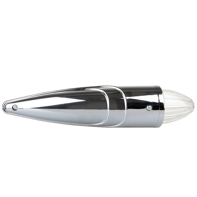 CCIYU Cab Marker Light 5xAmber 17LED Chrome Torpedo Top CCIYU Cab Marker Light 5xAmber 17LED Chrome Torpedo Top