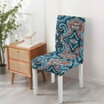 thumbnail image 4 of Chair Covers for Dining Room 4 Pack, Stretch Ethnic Bohemian Chair Covers, Washable Kitchen Slipcovers, Removable Seat Protector for Home or Gathering, 4 of 7