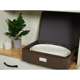 thumbnail image 4 of Covermates Keepsakes Dish Storage Box - Stackable, Reinforced Handles, China Storage, Brown Heather, 4 of 7