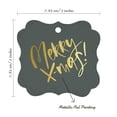 thumbnail image 7 of Inkdotpot Pack Of 50 Real Gold Foil Bracket Shape Paper Tags Merry X-Mas Christmas Favor Hang Tags, 7 of 7